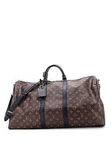 Louis Vuitton Keepall Bandouliere Bag Macassar Monogram Canvas 55 (view 1)