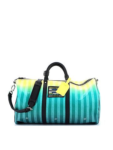 Louis Vuitton Keepall Bandouliere Bag Limited Edition Gradient Damier Stripes 50 (view 1)