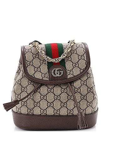 Gucci Ophidia Flap Backpack GG Coated Canvas Mini (view 1)
