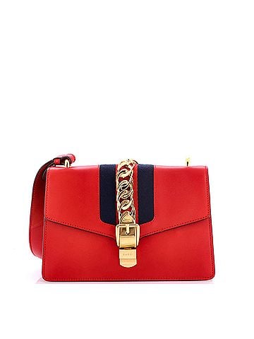 Gucci Sylvie Shoulder Bag Leather Small (view 1)