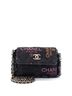 Chanel 100% Denim Black Denim Mood Flap Clutch with Chain Logo Printed Quilted Fringe Denim One size - photo 1