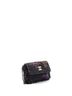 Chanel 100% Denim Black Denim Mood Flap Clutch with Chain Logo Printed Quilted Fringe Denim One size - photo 3