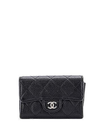 Chanel Classic Flap Card Case Quilted Caviar (view 1)