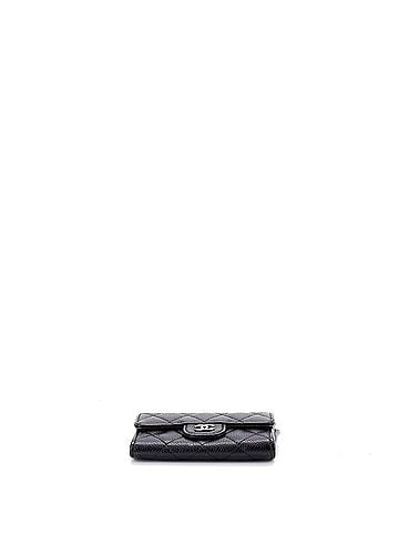 Chanel Classic Flap Card Case Quilted Caviar (view 2)