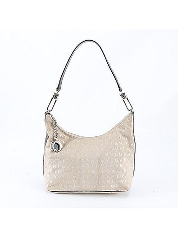 Bvlgari Bvlgari Logomania Hobo Leather Canvas One-Shoulder Bag, Shoulder Handbag for Women (view 1)