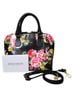 Brahmin 100% Leather Floral Black Multi Color Leather Satchel One size - photo 1