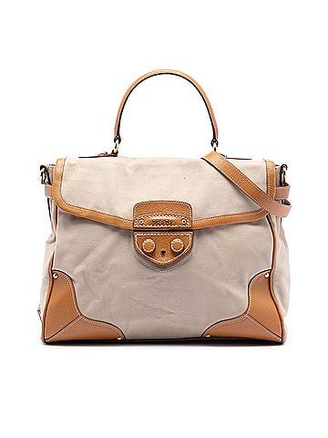 Prada Cinghiale Trimmed Canapa Top Handle Bag (view 1)