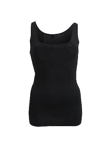 Totême  Totême Knitted Tank Top in Black Viscose (view 1)
