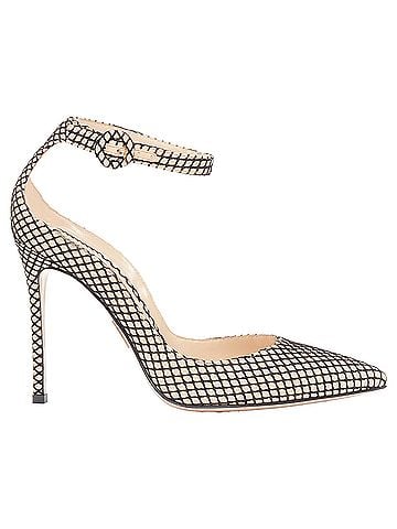 Gianvito Rossi Gianvito Rossi Sofia nappa fishnet straps pumps (view 1)