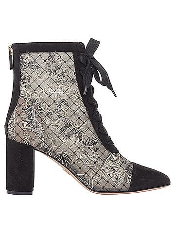 Christian Dior Christian Dior Naughtily-D embroidered mesh shoes (view 1)