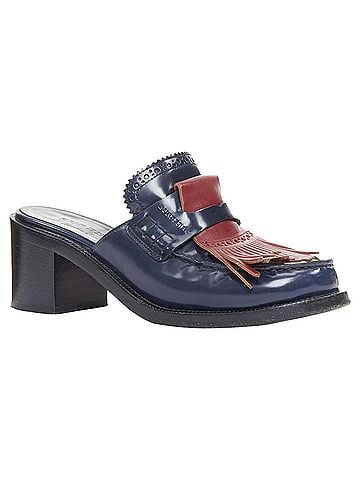 Burberry Burberry Runway Beckshill fringed brogues mules (view 1)