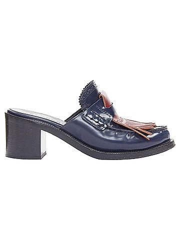 Burberry Burberry Runway Beckshill fringed brogues mules (view 2)