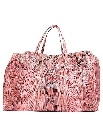 Anya Hindmarch Anya Hindmarch scaled leather bow shopper tote (view 1)