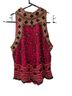 Chaudry Red Sleeveless Blouse Size S - photo 1