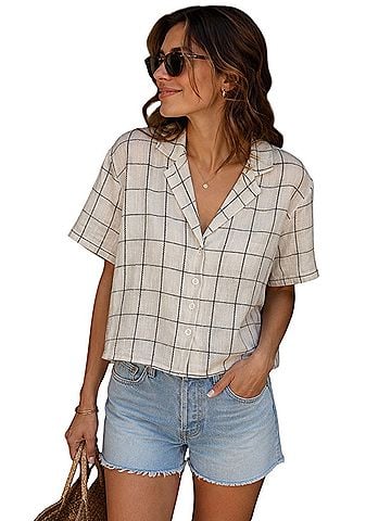 Madewell Short Sleeve Button-Down Shirt (view 1)