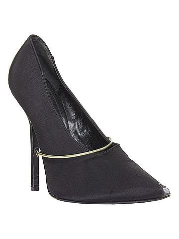 Givenchy Givenchy Pamela satin gold bar stiletto pumps (view 2)