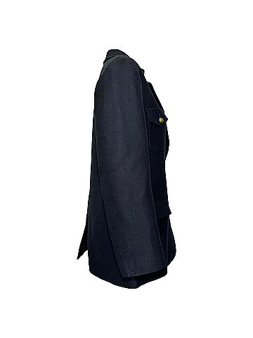 Sandro Sandro Paris Gemma Suit Blazer in Navy Blue Wool (view 2)