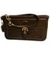 Coach Brown Leather Wristlet One size - photo 1