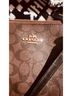 Coach 100% Leather Print Brown Leather Tote One size - photo 3