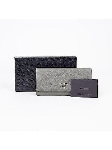 Prada Metal Logo Long Wallet (view 1)