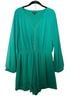 Express 100% Polyester 100% Polyester Green Romper Size M - photo 1
