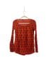 Tory Burch Floral Orange Pink Long Sleeve Blouse Size 6 - photo 1