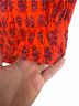 Tory Burch Floral Orange Pink Long Sleeve Blouse Size 6 - photo 6