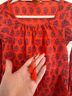 Tory Burch Floral Orange Pink Long Sleeve Blouse Size 6 - photo 5