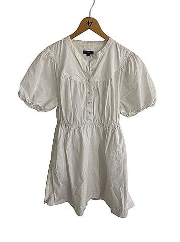 J.Crew Poplin Cotton Puff Sleeve Classic Shirt Dress Casual Dress (view 1)