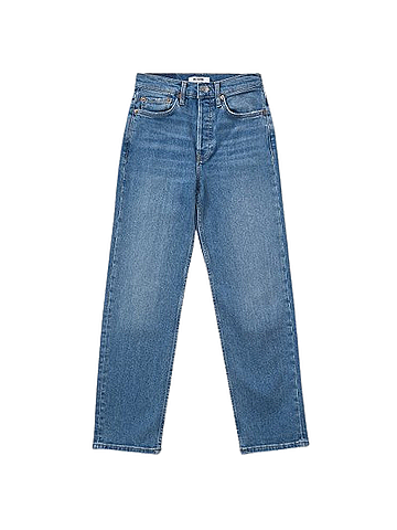 RE/DONE RE/DONE 70's Stove Pipe Faded Blue Jean (view 1)