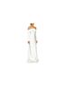 Misha Collection 100% Polyester Solid White Casual Dress Size XS - photo 1