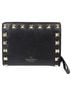 Mario Valentino 100% Leather Black Rockstud Wallet One size - photo 1