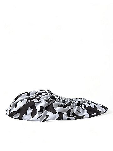 Dolce & Gabbana Basic White Logo Print Nylon Slip On Flats Women's Shoes (view 1)