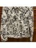 Chico's 100% Cotton 65% Polyester 35% Cotton Floral Black White Top Size 16 - photo 7