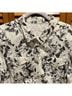 Chico's 100% Cotton 65% Polyester 35% Cotton Floral Black White Top Size 16 - photo 3