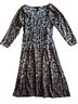 Soma Ombre Floral Brown Ivory Tan Casual Dress Size S - photo 7
