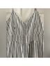 LoveShackFancy 100% Cotton Stripes Ivory Blue Jumpsuit Size 4 - photo 4