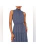 111 STATE 100% Polyester Floral Blue Casual Dress Size L - photo 5