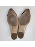 Kate Spade New York 100% Leather Solid Silver Black Flats Size 7 - photo 8