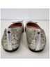 Kate Spade New York 100% Leather Solid Silver Black Flats Size 7 - photo 5