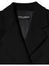 Dolce & Gabbana Basic 100% Wool Solid Black Black Double Breasted Trench Coat  Jacket Size XXL - photo 6