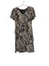 Connected Apparel 100% Polyester Floral Black White Cocktail Dress Size 4 (petite) - photo 1