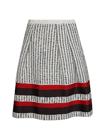 Oscar De La Renta Barbara Walters' Oscar De La Renta Patterned Skirt (view 1)