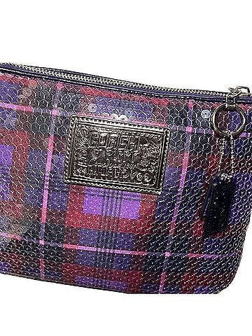 Coach Poppy Tartan Groovy Shoulder Bag (view 1)