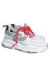 P448 Leopard Print White Pink Sneakers Size EU 37 - photo 1