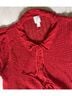DÔEN Red Short Sleeve Blouse Size L - photo 3
