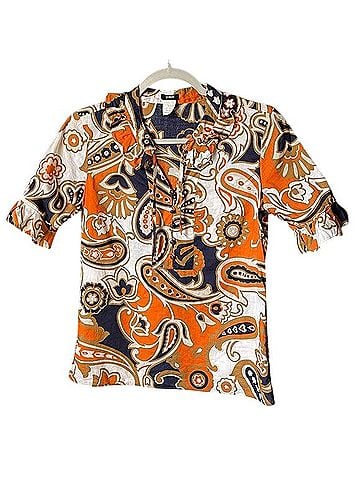 J. Crew x Dauphinette Coppelle Paisley Alessia Short Sleeve T-Shirt (view 1)