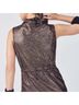 Fabletics 100% Nylon 60% Cotton 40% Polyester Brown Gold Vest Size S - photo 5