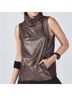 Fabletics 100% Nylon 60% Cotton 40% Polyester Brown Gold Vest Size S - photo 4