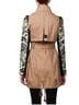 Aryn K. Floral Solid Tan Coat Size S - photo 2